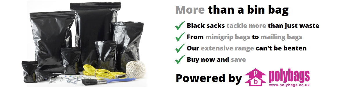 Polybags black grip seal bags